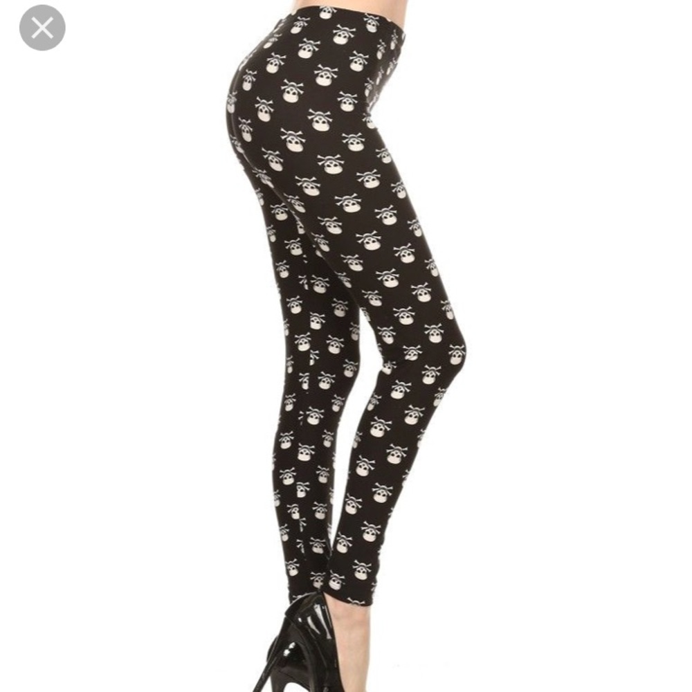 Always Black Skull Leggings